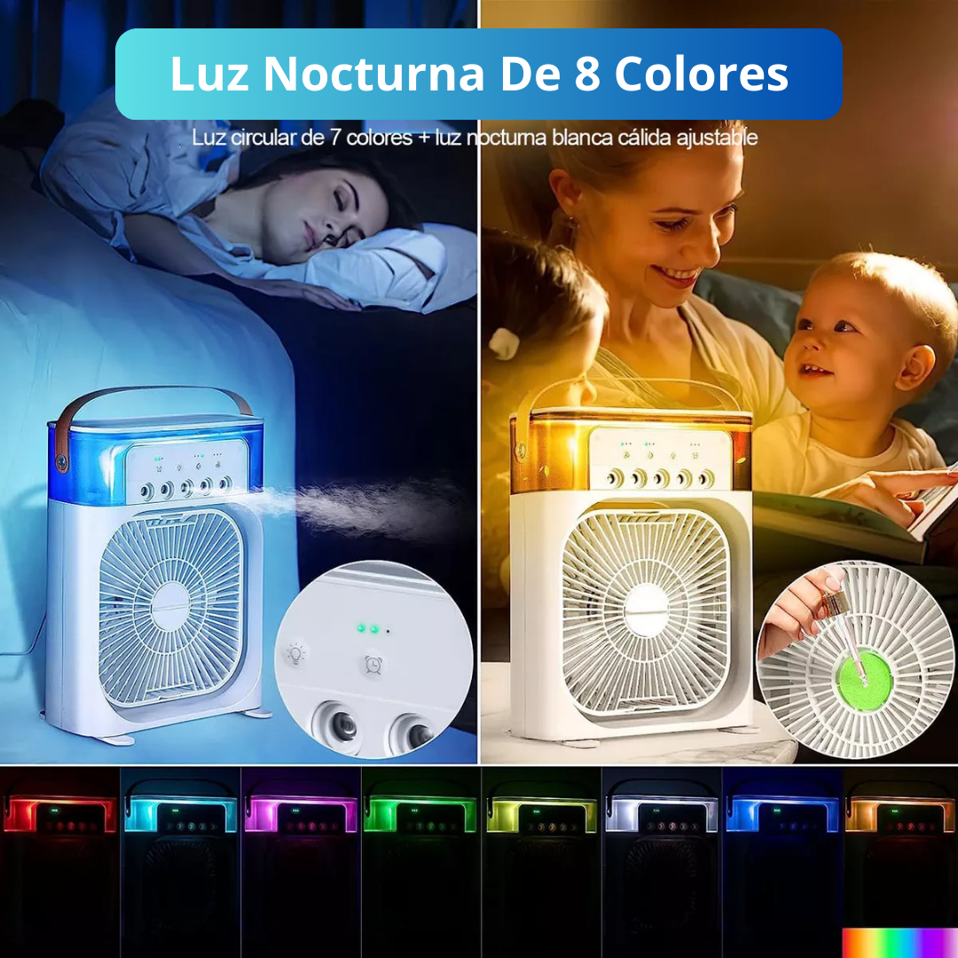 Ventilador 3 en 1🌫️❄️💨