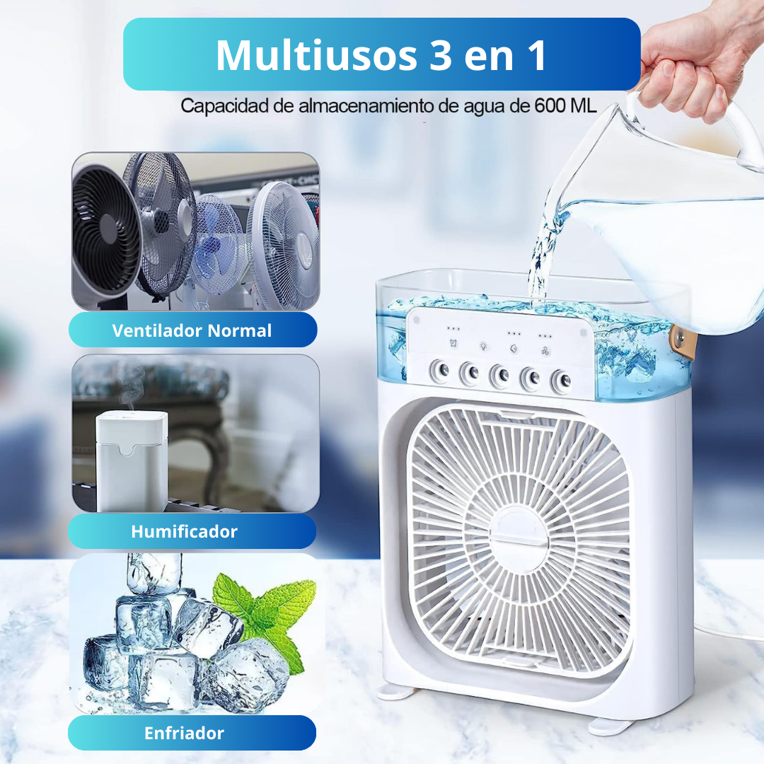 Ventilador 3 en 1🌫️❄️💨