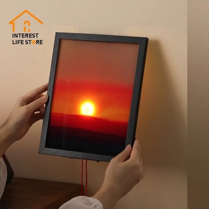 Fashion Sunset Night Lights  Adjustable Entrance Wall Hanging Lights Living Room Atmosphere Decoration Christmas Birthday Gifts