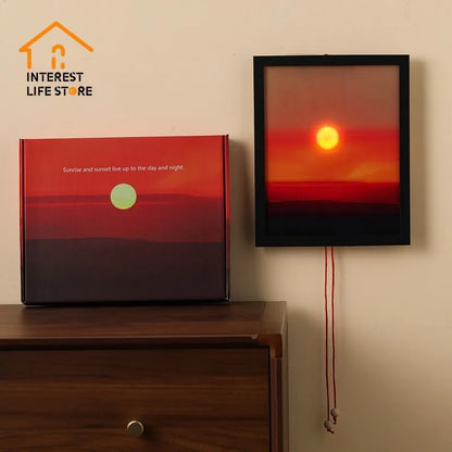 Fashion Sunset Night Lights  Adjustable Entrance Wall Hanging Lights Living Room Atmosphere Decoration Christmas Birthday Gifts