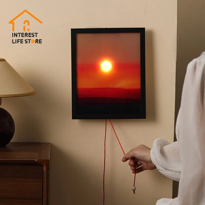 Fashion Sunset Night Lights  Adjustable Entrance Wall Hanging Lights Living Room Atmosphere Decoration Christmas Birthday Gifts