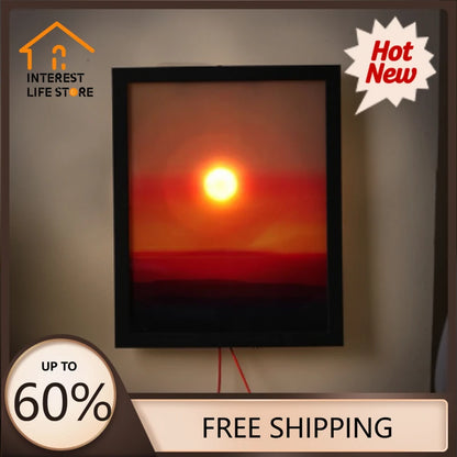 Fashion Sunset Night Lights  Adjustable Entrance Wall Hanging Lights Living Room Atmosphere Decoration Christmas Birthday Gifts